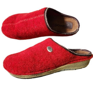 Red Wool Mules